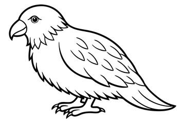 Kestrel Minimalist Line Art