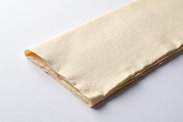 Close-up of a textured flap, stark white backdrop , smooth, asset, detail