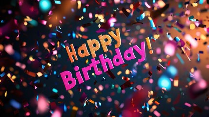 Festive birthday greeting