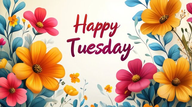 Floral Tuesday greeting