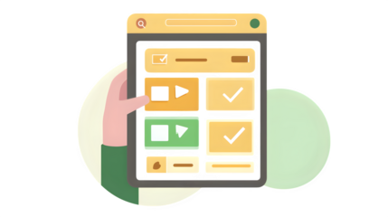 Floating decentralized DAO voting platform dashboard managing proposals and votes,