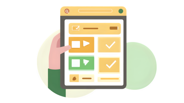 Floating decentralized DAO voting platform dashboard managing proposals and votes,