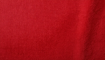 Fototapeta premium close up hight resolution texture of natural red fabric or cloth in light red color fabric texture of natural cotton or linen textile material red canvas background