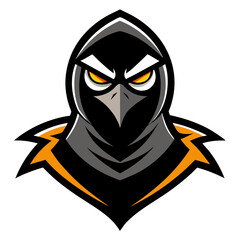 Ninja Falcon mascot logo vector