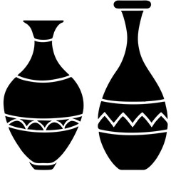 Creative details decorative Vase icon Vector Illustration