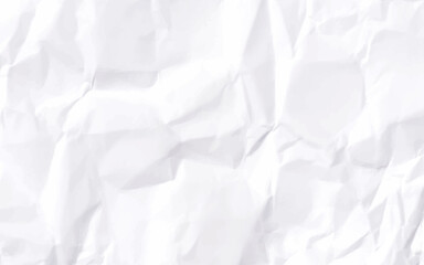 Fototapeta premium Paper texture Crumpled White. White crumpled paper texture background. Top view.