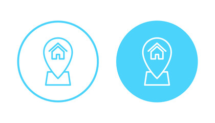 Fototapeta premium Address icon vector. home location sign and symbol. pinpoint