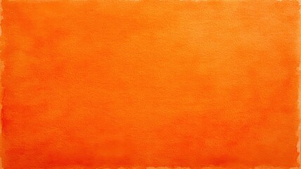 Fototapeta premium Monochrome orange watercolor background with soft blending and texture details