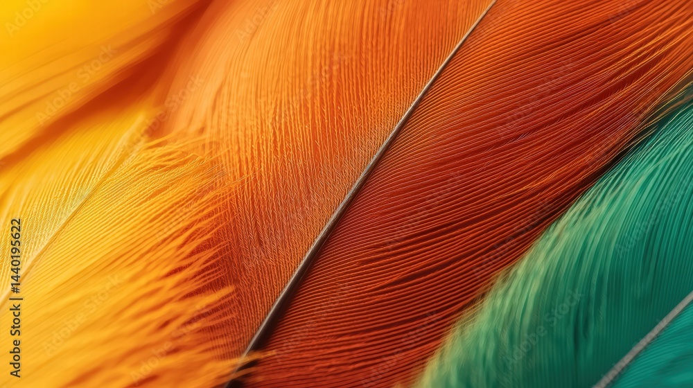 Aufkleber single elegant feather isolated on a clean background showcasing intricate details and texture