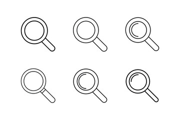 search vector line art illustration