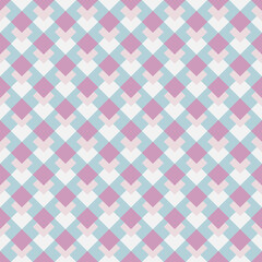 Fototapeta premium Seamless checkerboard fabric, texture background vector, for spring and summer fabric printing, classic and simple texture design.