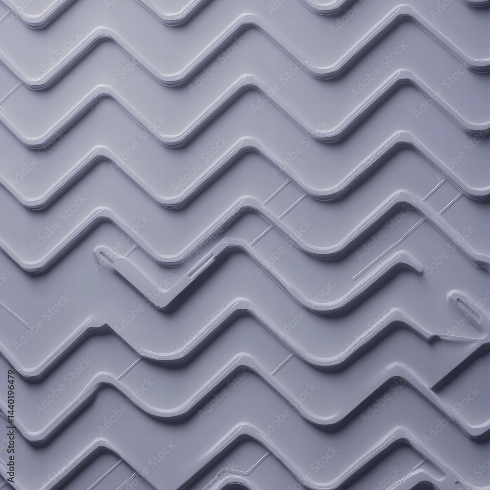 Aufkleber unique architectural design of a roof featuring a distinctive wavy pattern and elegant curves
