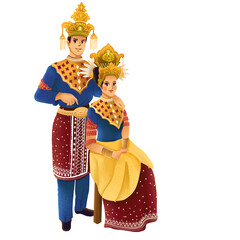 traditional clothes of the Tidung tribe