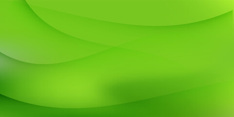 Obraz premium Smooth green abstract background with soft gradient waves and gentle flowing curves creating a fresh and calming atmosphere.