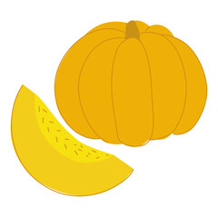 pumpkin isolated on white background