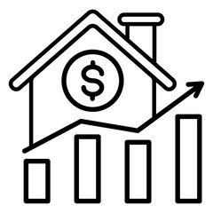 Cost Of Living Outline Icon