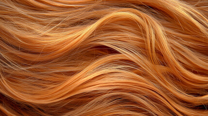 Naklejka premium Luscious Flowing Copper Hair Texture for Creative Projects