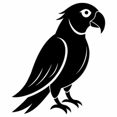 Sleek Parrot Silhouette Logo