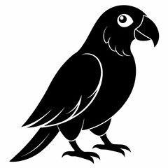 Sleek Parrot Silhouette Logo