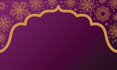 Majestic Ramadan Mubarak Vector Background Scene with Grand Islamic