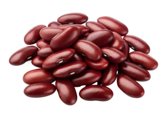 red kidney beans, isolated on transparent background