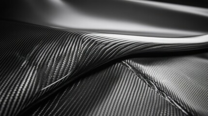 A black and white carbon fiber weave with a textured surface.