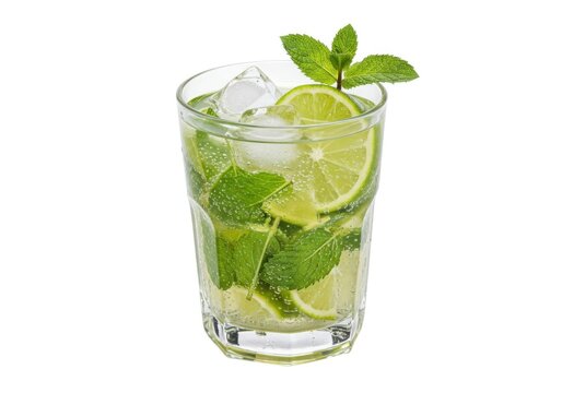 Refreshing mojito cocktail with lime and mint summer drink recipe idea