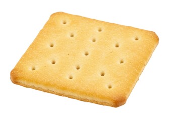 Isolated cracker image for food photography and snack product displays