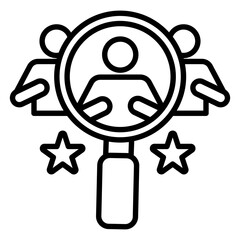 Talent Acquisition Outline Icon