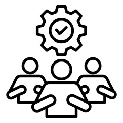 Staffing Outline Icon