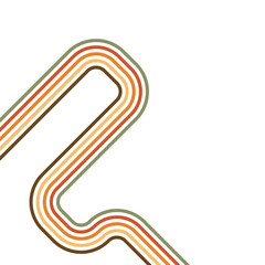 Retro Line Rounded Shape