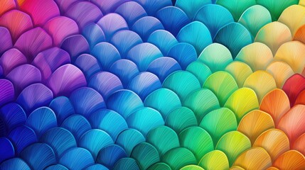 Prismatic rainbow wallpaper in vibrant hues