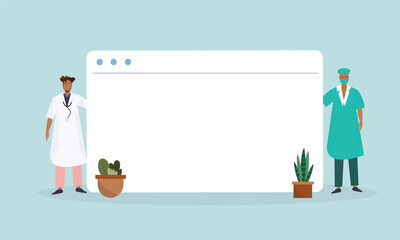 Honoring Healthcare Heroes: Doctor and Nurses Day Vector Design