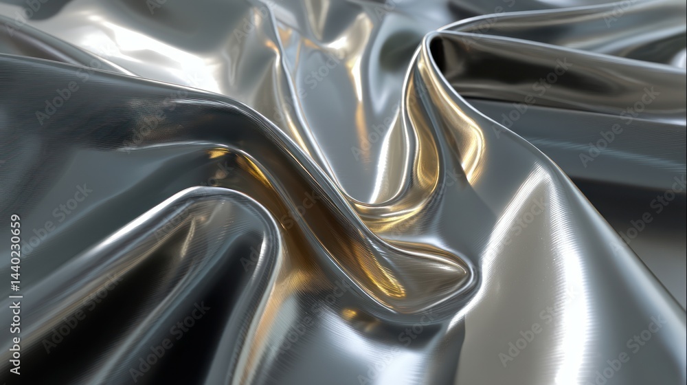 Poster dynamic metallic abstract texture background shiny steel surface modern design