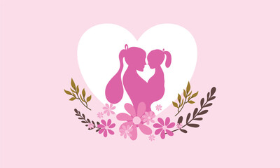 Heartwarming Mother's Day Vector Design for Celebration and Gratitude