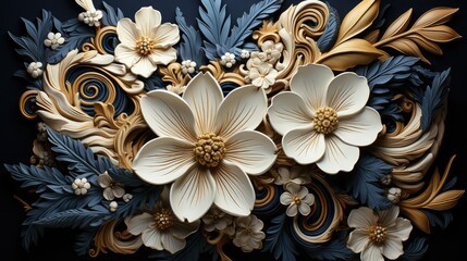 Elegant marble swirls in mesmerizing patterns