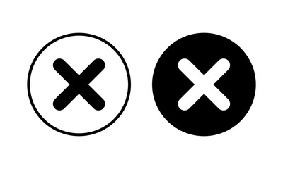 Close icon vector illustration. Delete sign and symbol. cross sign