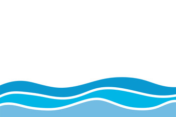 Wave border for summer holiday vector illustration EPS