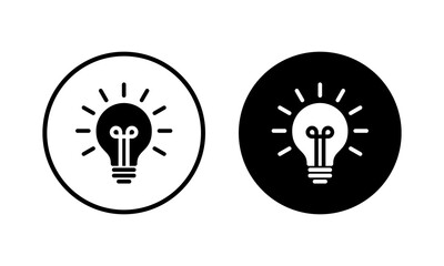 Lamp icon vector illustration. Light bulb sign and symbol. idea symbol.