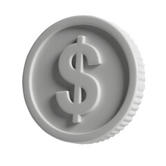 Obraz premium Dollar Sign Coin Clipart PNG