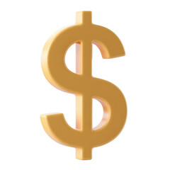 Obraz premium Dollar Sign Coin Clipart PNG