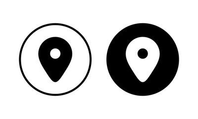 Pin icon vector illustration. Location sign and symbol. destination icon. map pin