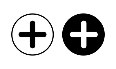 Plus Icon vector illustration. Add plus sign and symbol