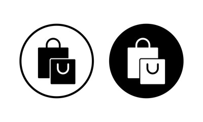 Shopping bag icon vector illustration. shopping sign and symbol