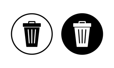 Trash icon vector illustration. trash can icon. delete sign and symbol.