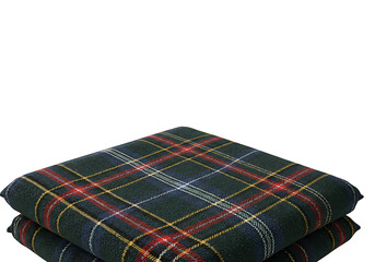 Stylish Woven Floor Cushions: Dark Colors, Multicolored Pattern