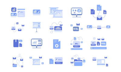 business and finance vector set