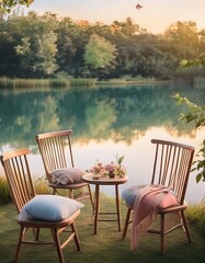 Obraz premium Vintage-Sitzgelegenheiten