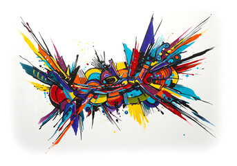 Vibrant Abstract Color Explosion