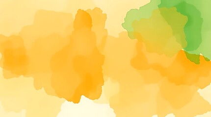 Obraz premium Abstract Orange Green Yellow Watercolor Splash Background